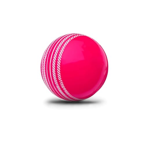 Image of Whitedot Synthetic Rubber Practice Cricket Ball /Wind Balls (90 GMS) for - Indoor & Outdoor Street & Beach Cricket (Pack of 3) (White, Red, Pink)