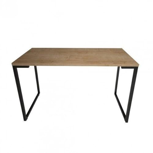 Conjunto Home Office Industrial 2 Peças 1 Escrivaninha e 1 Estante Porto Fitmobel Natura/preto