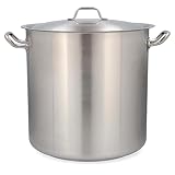 QUID PROFESSIONAL Olla Alta 40X40 49L C/Tapa Ind KONCEPT, Negro, Estandar
