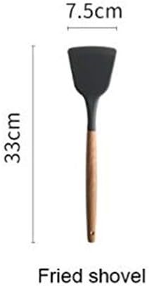 Silicone Cooking Utensils Kitchen Utensil Set Non-Stick Spatula Wooden Handle with Storage Box Kitchen Tools (Size : Style 5) ()