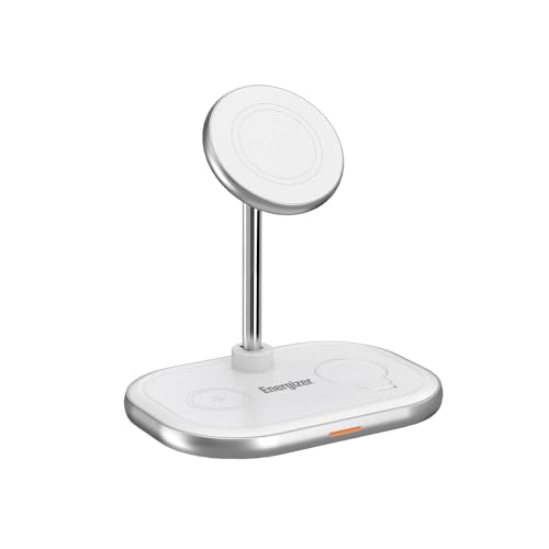 Caricatore Wireless Mag Safe 15W Ricarica Ultra Rapida Da Tavolo Wireless Supporto Telefono Android Iphone Samsung Google Pixel (3 In 1)