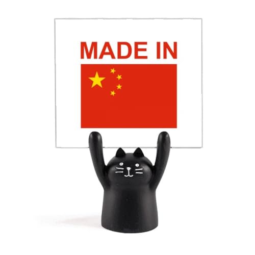 Support pour mémo chat noir idée cadeau originale pour collègue