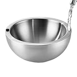 Tazón de acero inoxidable - Tazón para servir - Juego de tazones 9.45 | Enfriador de acero inoxidable: de fiesta con aislamiento de doble pared que mantiene la salsa, la salsa, el guacamole, la