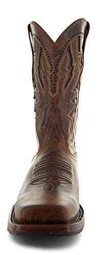 Image of Soto Boots Square Toe Cowboy Boots H50027 (10) Tan