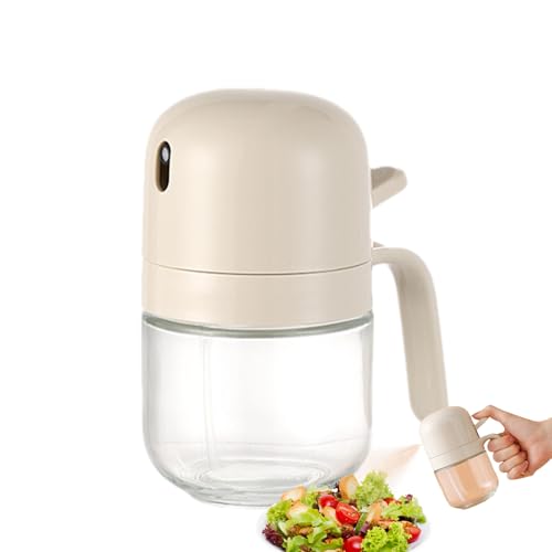 jamgeery Pulverizador de aceite para cocinar, pulverizador de aceite de cocina, 300 ml, apto para alimentos, a prueba de fugas, recipiente de condimentos, multifuncional para , hornear, barbacoa