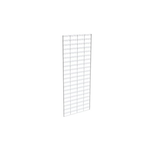 Econoco Commerical Grid Panels, 2' Width x 5' Height, White (Pack of 3)