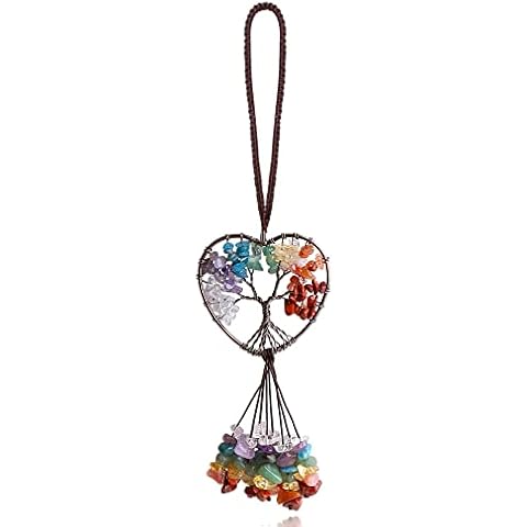QINJIEJIE Chakra Healing Crystal Tree Decoration Cover