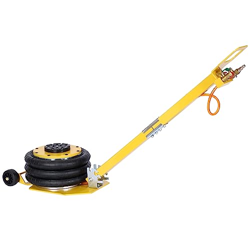 3T Triple Bag Air Jack,Pneumatic Jack 3 Bag,Lifting 16in Capacity 6600lbs,Easy-Collapsing Terrain,Yellow Color