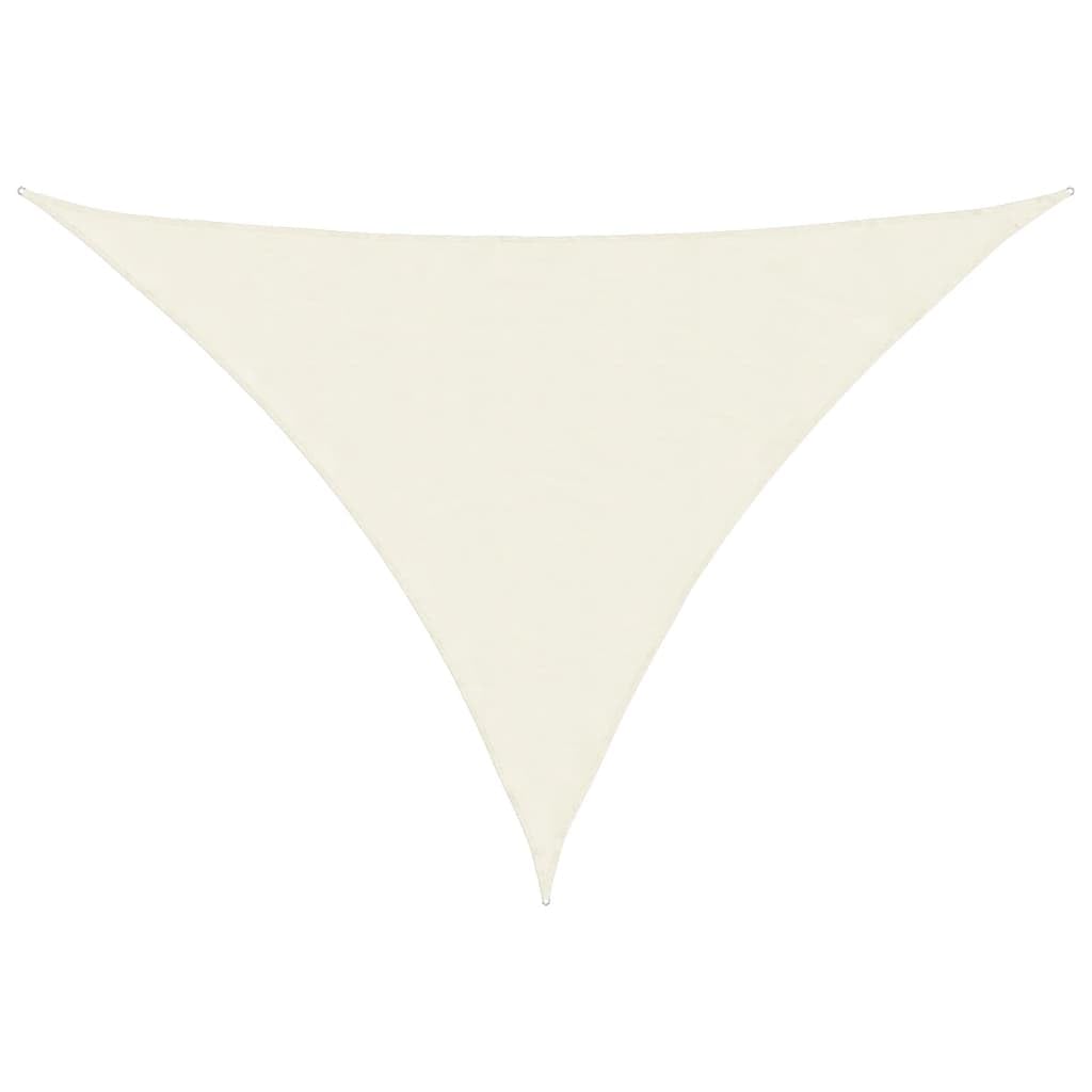 vidaXL Sunshade Sail Lawn Garden Outdoor Sunshade Balcony Sun Sail Tarp Sunscreen Patio Shade Canopy Oxford Fabric Triangular 5x7x7 m Cream — image 1