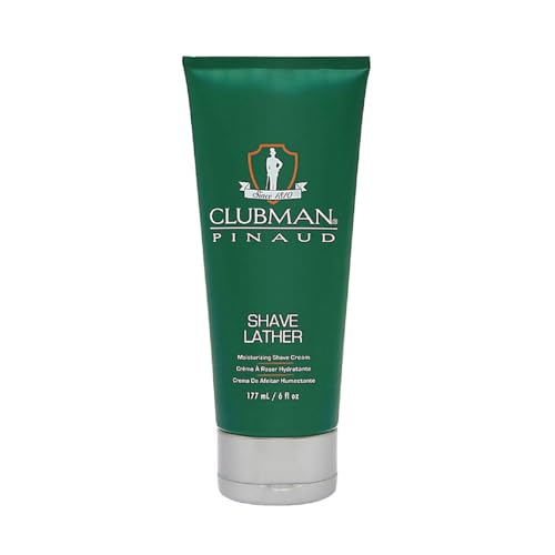 Clubman Pinaud Shaving Cream for Men – Rich, Creamy Lather for Smooth Shave, Men’s Shaving Cream, 6 fl oz