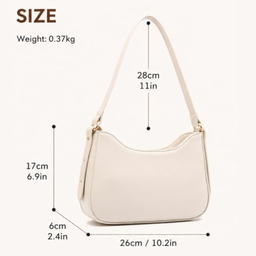 Image of JANSBEN Small Shoulder Bag for Women, Faux Leather Hobo Purse