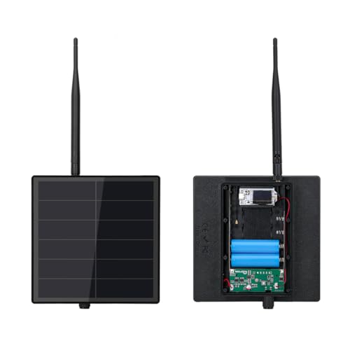 KEEPTEEN D5L Meshcore Mesh Node Repeater,5W Solar Panel Lora Kits Bult in Heltec ESP32 V3 LoRa WiFi BLE Modules Board and 5200mAh Battery Controller