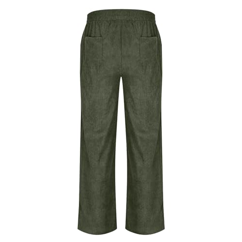Sweatpants for Men Open Bottom Straight Leg Pants Fashion Comfy Corduroy Wide Leg Slacks Drawstring Waisted Trousers4