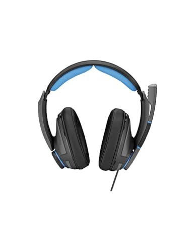 Image of Wired Over Ear Headphones with Mic (Blue /Black)