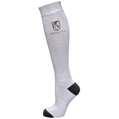 Pramoda 3 Pairs Women's Cotton Riding Socks Anthracite - Black - Grey (36-40), Black - Navy Blue - Pink, 36-40 Tall4