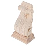 Design de style européen : orné de sculptures européennes complexes qui ajoutent une touche d’élégance à tout décor, sculpture sur bois non peinte, sculpture sur bois de style européen
