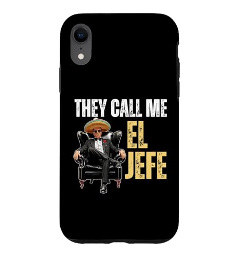 Funny Mexican Boss Design - They Call Me El Jefe �X�}�z�P�[�X iPhone XR �p
