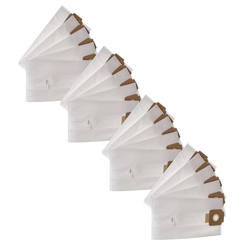 vhbw 20x Staubsaugerbeutel kompatibel mit Sprintus Maximus Hepa, PT, Pro, Pro Set Staubsauger - Mikrovlies, 40,8cm x 22,8cm, Weiß