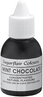 Sugarflair Mint Chocolate Natural Flavouring - Concentrated Natural Food Flavouring for use in Cakes, Cupcakes, Frostings, Drinks, Ice Creams - 30ml