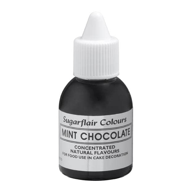 Sugarflair Mint Chocolate Natural Flavouring - Concentrated Natural Food Flavouring for use in Cakes, Cupcakes, Frostings, Drinks, Ice Creams - 30ml