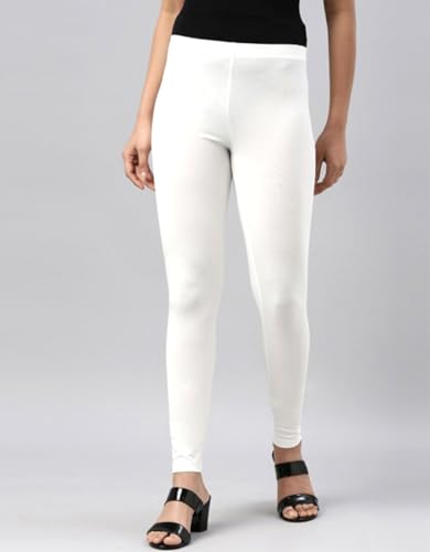Image of JUNEBERRY Pure Cotton Skinny Fit Ankle Length Leggings Combo (Pack of 2)