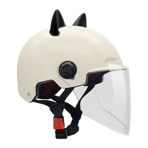 大人用スクーターヘルメット, 調整可能なライディングアクセサリー, 通勤用ヘルメットバイザー付き, 大人男性女性用 バイク サイクリング モーターサイクル 自転車 スケートボード スクーター アクセサリー