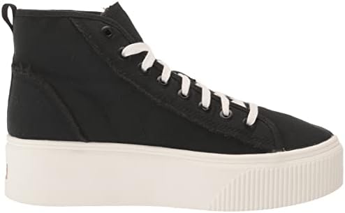 Dr. Scholl's Shoes Womens for Now Hi High Top Platform Lace Up Retro Fashion Sneaker,Black Canvas,8.5 | Image 5