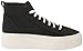 Dr. Scholl's Shoes Womens for Now Hi High Top Platform Lace Up Retro Fashion Sneaker,Black Canvas,8.5