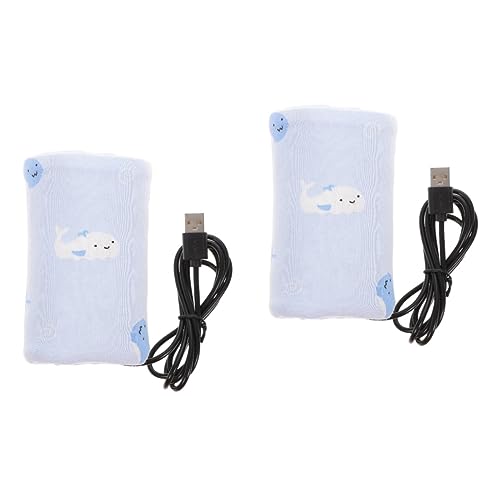 VICASKY 2pièces Chauffe-biberon Portable Usb Pour Nourrissons Réchauffeur De Nourriture Voyage Pratique Pour Réchauffer Le Lait Aliments