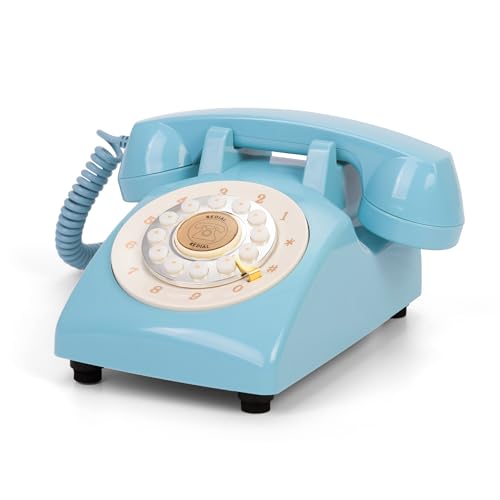 Image of RetroVox Audio Guest Book Wedding Phone Guestbook Guest Audio Message Book, Vintage Style for Wedding Reception, Bridal Shower, Baby Shower（06 Tiffany Blue）
