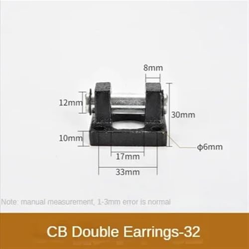 Soporte de montaje para cilindro estándar SC con conector de doble oreja CA/CB-32 3