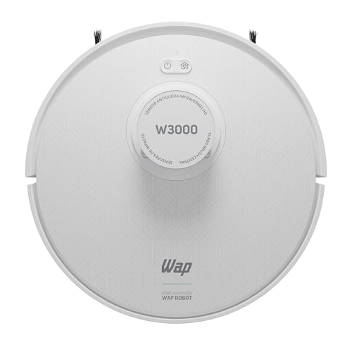 WAP Aspirador de Pó Robô ROBOT W3000, 350ml, com Sensor Anticolisão e Mapeamento LSD e SLAM, 24mbar