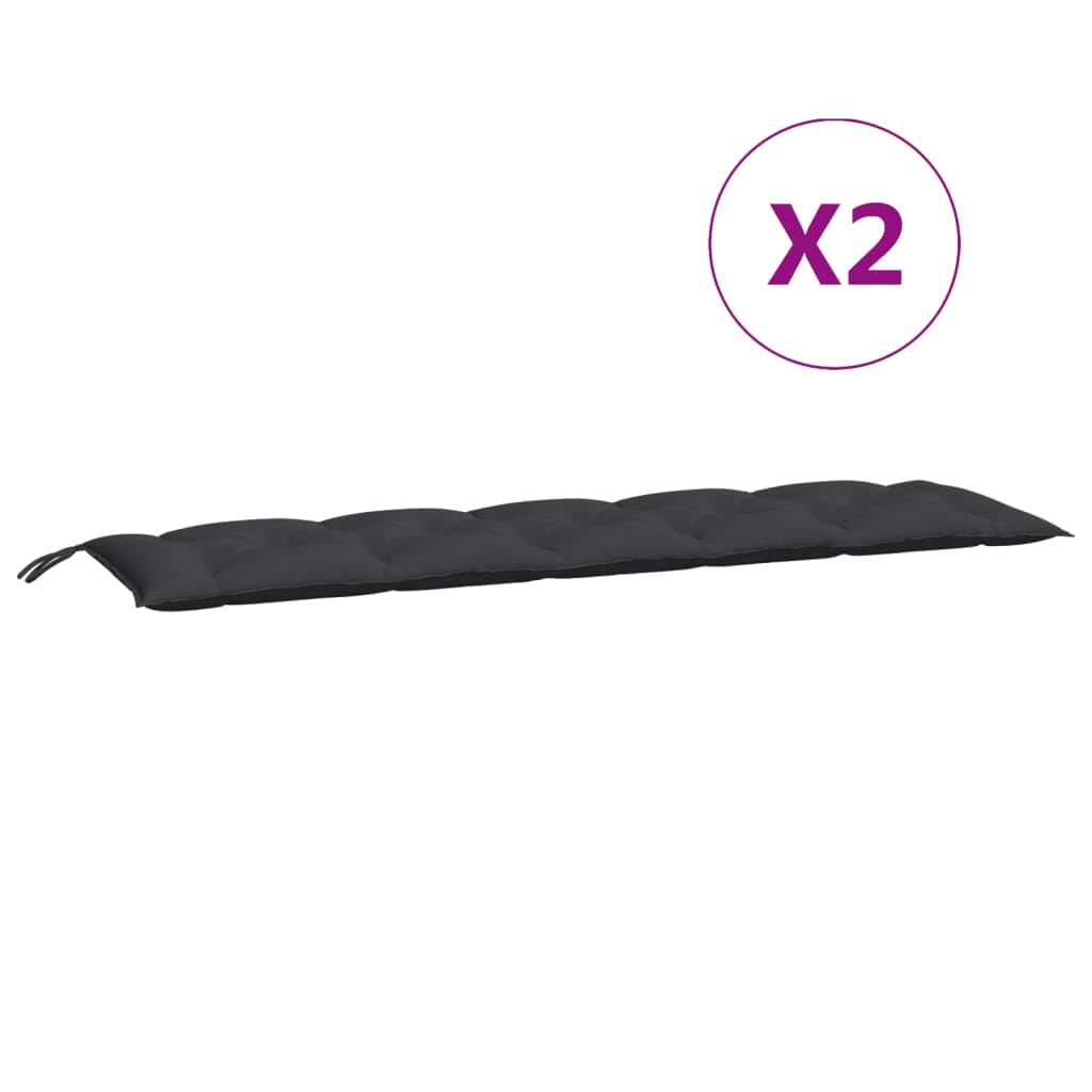 LAPOOH 361723 - Cuscini da giardino in tessuto Oxford nero 180 x 50 x 7 cm, cuscini per esterni da giardino, cuscini per pallet, cuscini esterni, cuscini per divano esterno, cuscini per pavimento