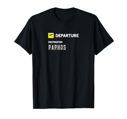 Tablero publicitario Aeropuerto Salida Paphos Camiseta
