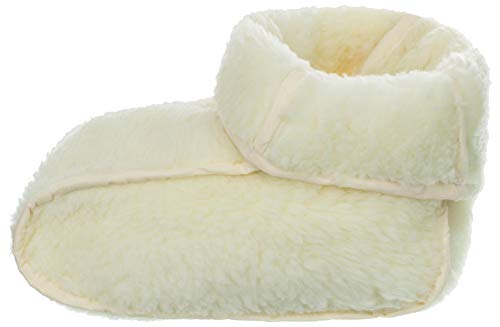 Brandsseller Fußsack Fußwärmer Zehenwärmer in Lammfelloptik kuschelig weich - Natur – Bild 3