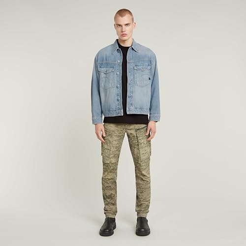 G-STAR Herren Rovic Zip 3D Regular Tapered Hose, Mehrfarben (Light toggee Shadow camo D02190-D581-H175), 33W / 30L – Ansicht 3