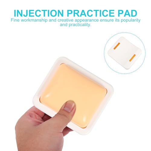 Image of ULTECHNOVO Injection Practice Pad Silicone Muscle Injection Trainer for Medical Students Intramuscular Training Model Reusable Portable 3.14X2.95X3.54 Inch