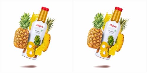 Image of Mapro Crush - Pineapple, 1L Bottle (Pack of 2)