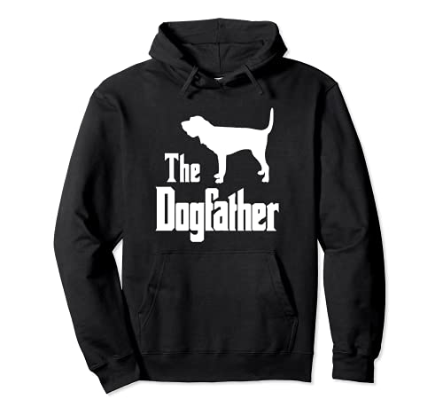 The Dogfather - funny dog gift, funny Bloodhound Pullover Hoodie, Black, S