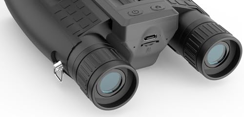 ZZSTAR 12x32 Binoculars with Camera, Foldable Binoculars for Adults High Powered, 2" LCD Display & 32GB Card, 5MP 1080P Video Photo Recorder, FMC & BAK4 Prism Lens, Large View, for Bird Watching Black