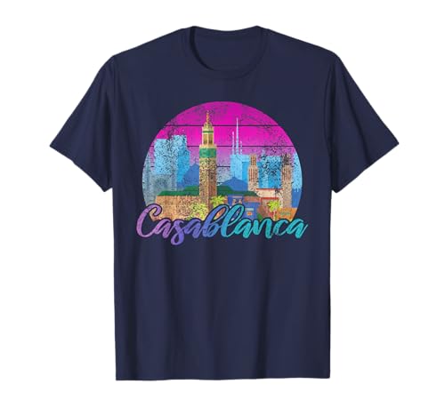 Vintage Casablanca Casablanca Travel Retro Sunset Casablanca T-Shirt