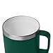 YETI Rambler 14 oz Ceramic Lined Stackable Mug, Vacuum Insulated, Stainless Steel with MagSlider Lid, Black Forest Green