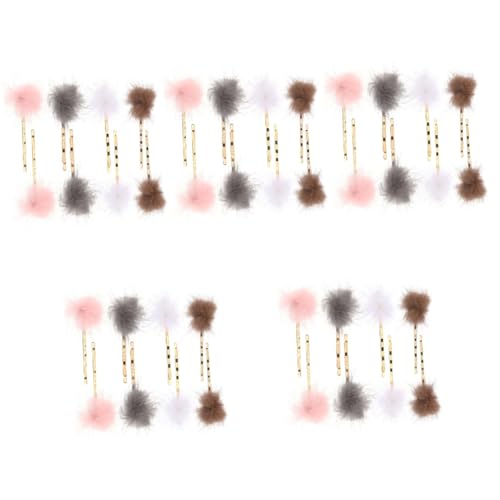 Pinces métalliques FOMIYES à forte tenue et pompons élégants pour chignon