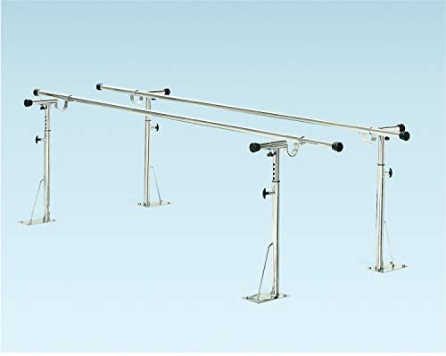 Parallel Bars, Floor Mounted, Height And Width Adjustable - 18' L X 6" W X 26" - 44" H - 15-4064 #TOP14