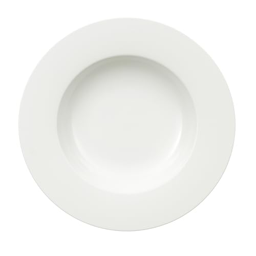Villeroy & Boch – Royal Suppenteller Weiß, Spülmaschinenfest, Mikrowellensicher, Teller, Geschirr, Porzellan, Essteller, Keramik, Premium Bone Porcelain