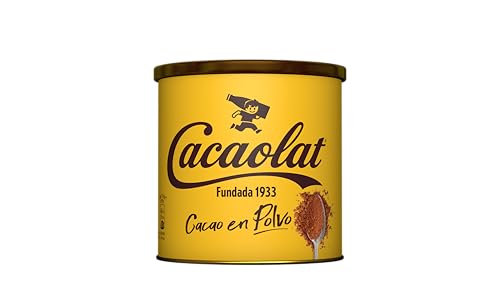 Cacaolat – Cacao en polvo soluble – Sabor tradicional con 45 % cacao – Ideal para leche caliente o fría – Bote 300 g