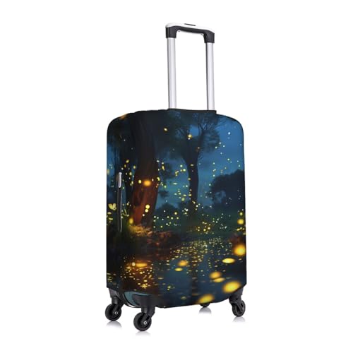 Fireflies Travel Luggage Cover Suitcase Protector Washable Elastic Suitcase Cover Anti-Scratch Luggage Protector Travel Suitcase Baggage Cover Fits 18-32 Inch Suitcase Large3