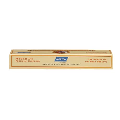 Norton Knife Sharpener Combination Grit Oil Stone - Sharpening Stone with Fine/Coarse Combination Red/Black by Norton - Used condition - US$28.06