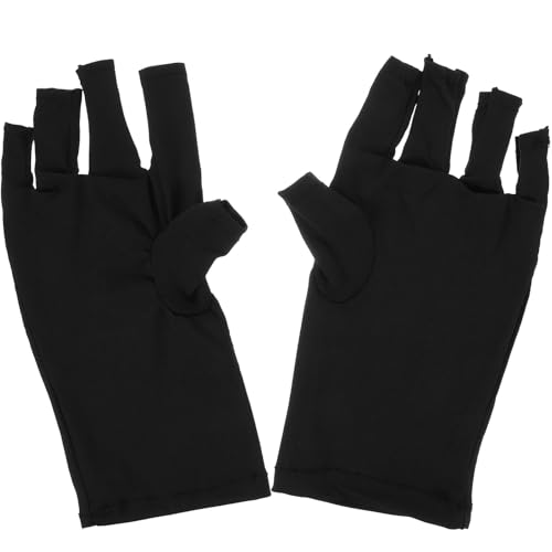 VINTORKY UVカットジェルネイル用手袋 指先露出タイプ 紫外線防止 ネイルアート用品 爪ケア向け 2ペアの商品画像（Amazon）