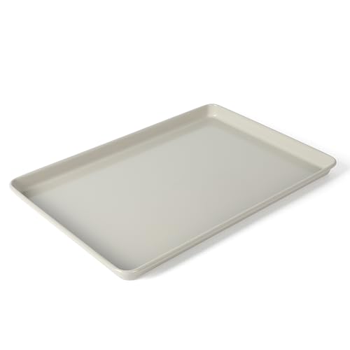 Image of Martha Stewart Gallen 17 x 11 Inch Nonstick Carbon Steel Cookie Sheet - Cool Grey, Durable Bakeware for Even Baking and Easy Cleanup